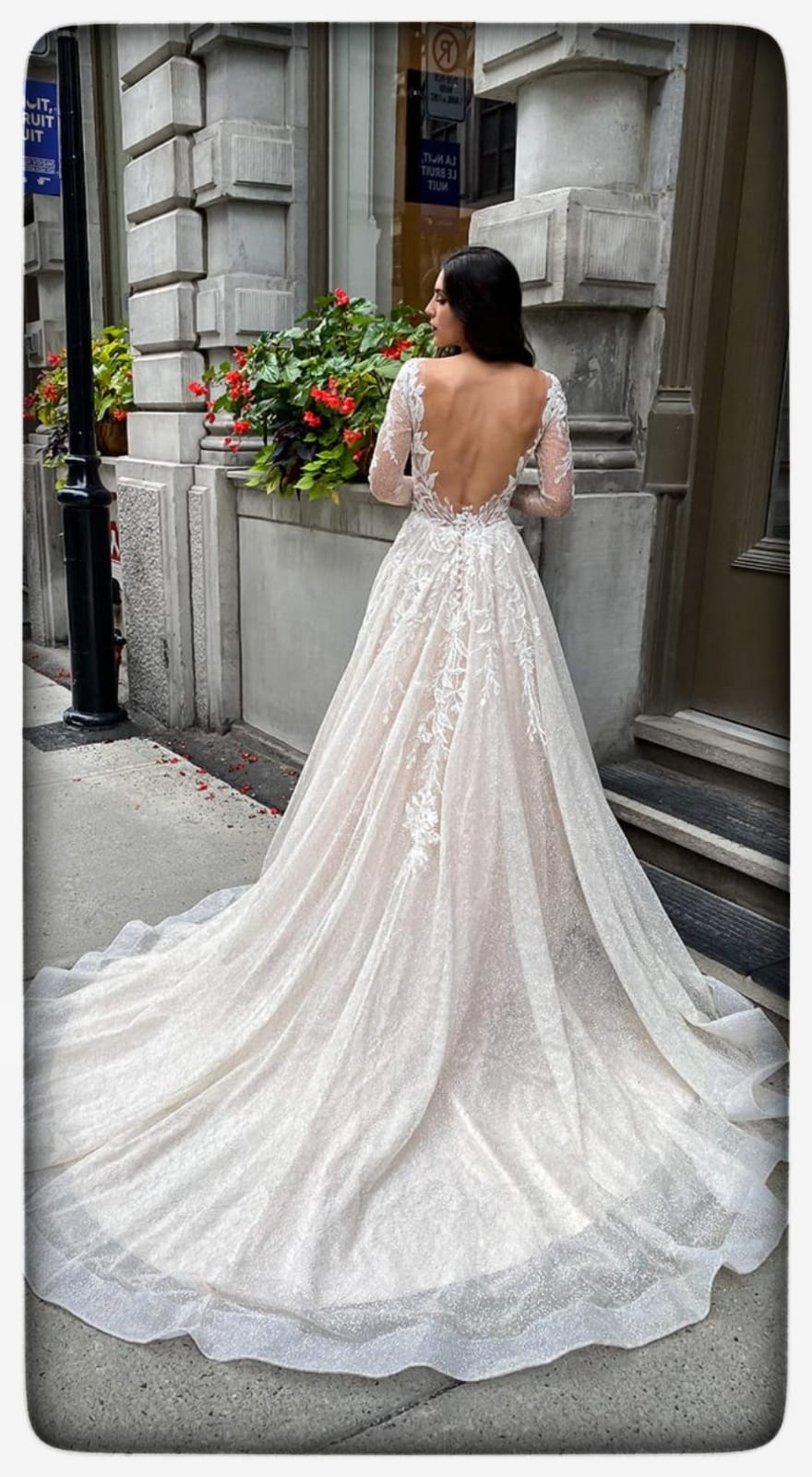 Bride Wearing Long Gown — Bellevue, WA — Bridal Palace