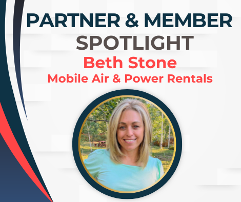 Sustainability Corner with a mountain and sustainability icons.