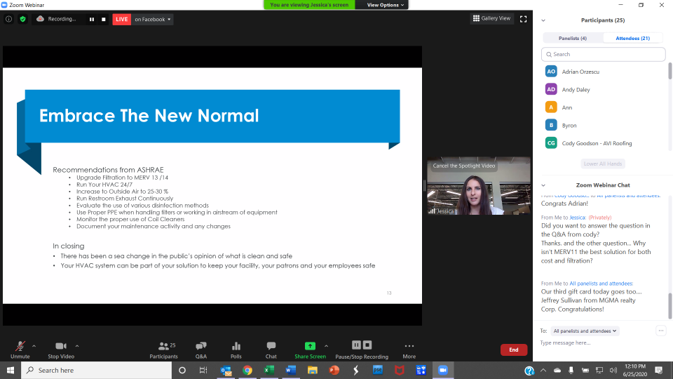 A presentation slide with 