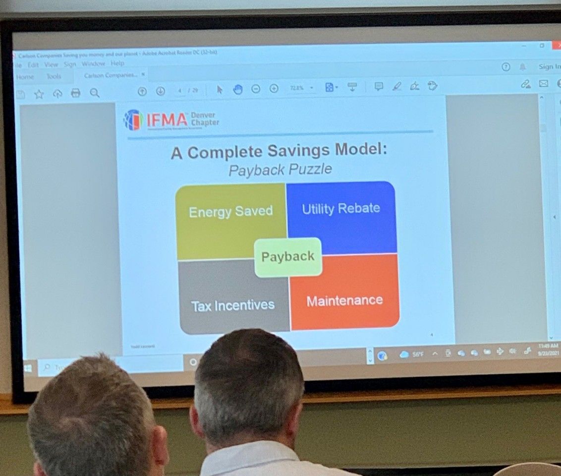 A slide in a presentation showing