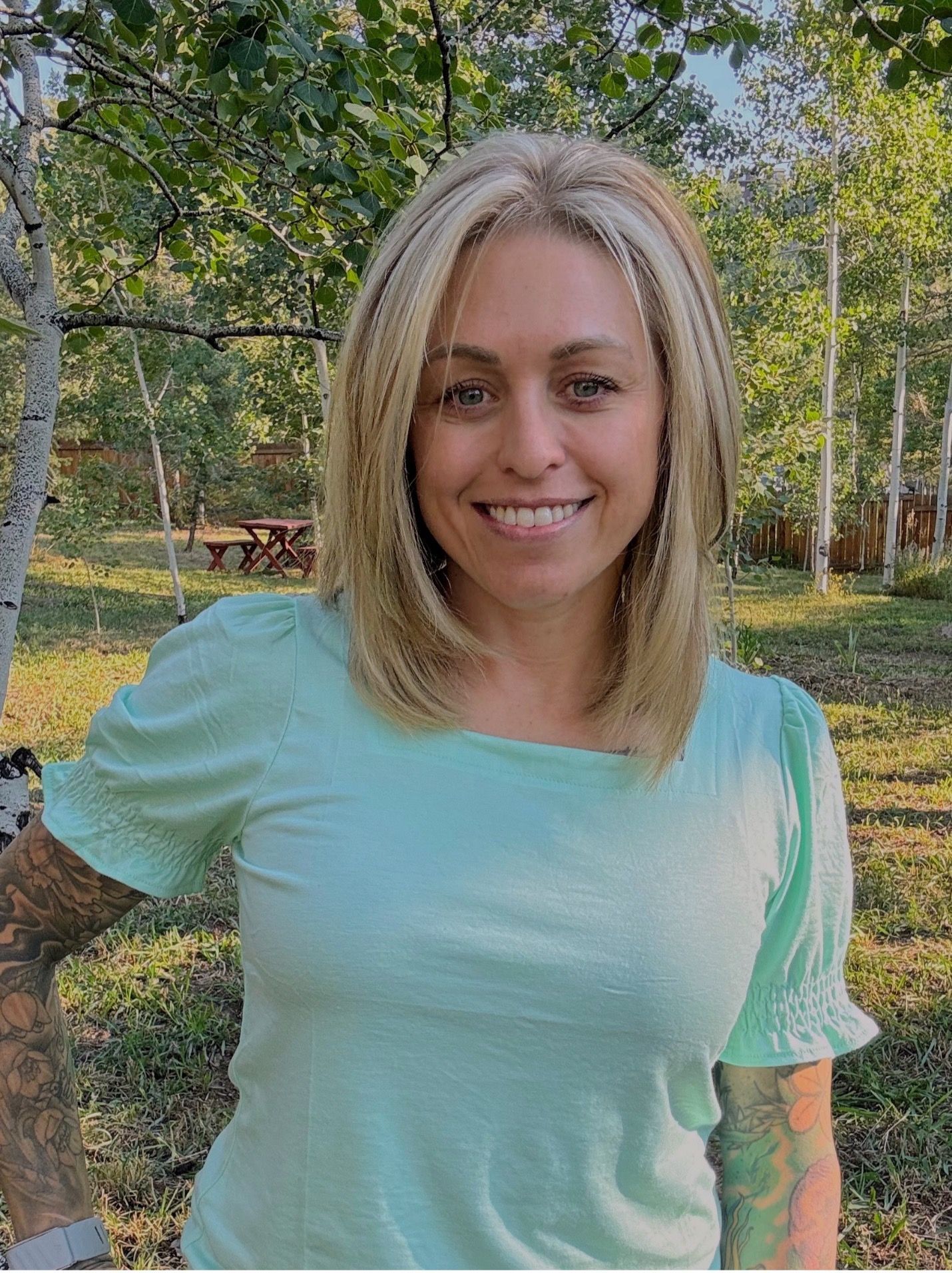 Sustainability Corner with a mountain and sustainability icons.