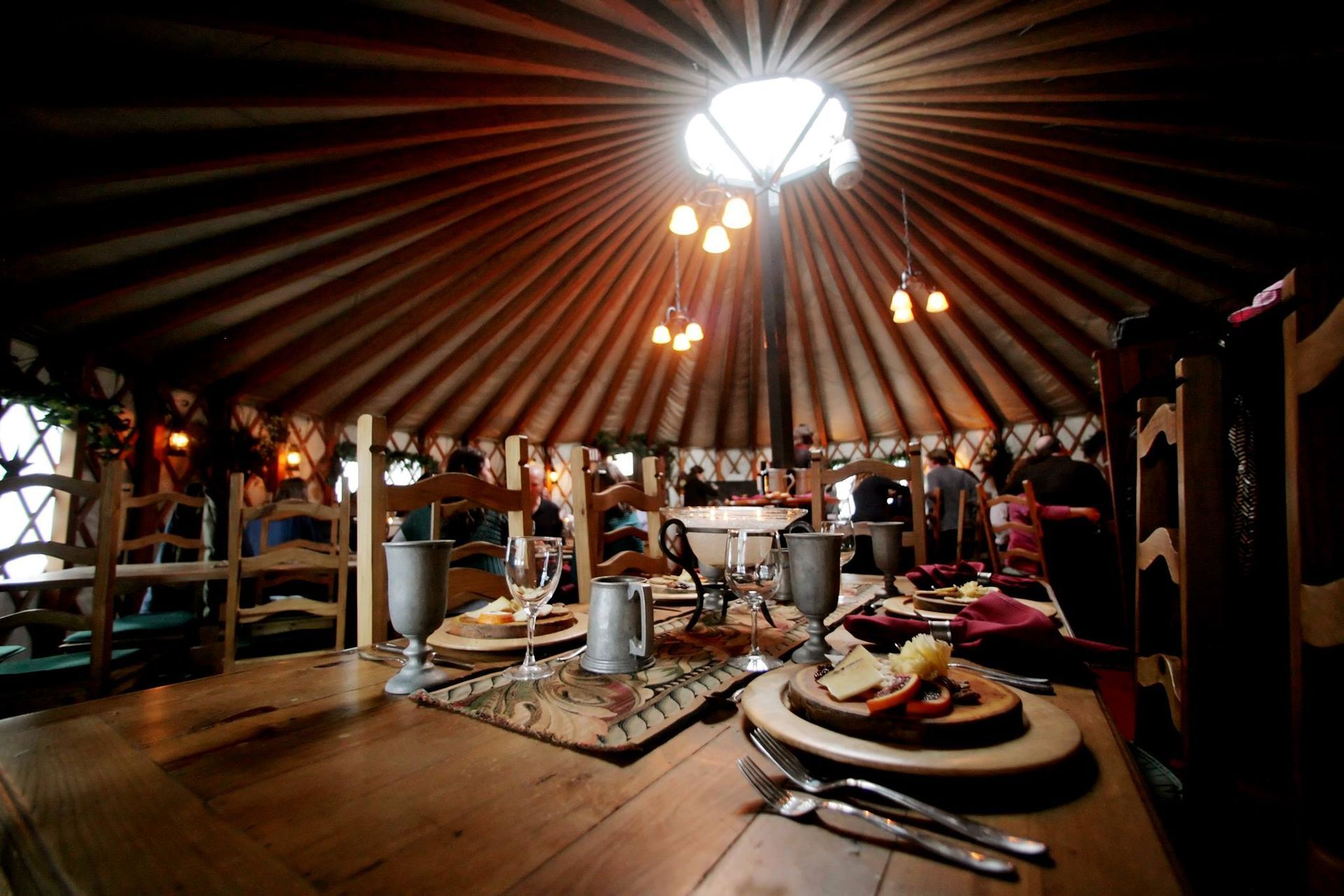 Inside the Viking Yurt