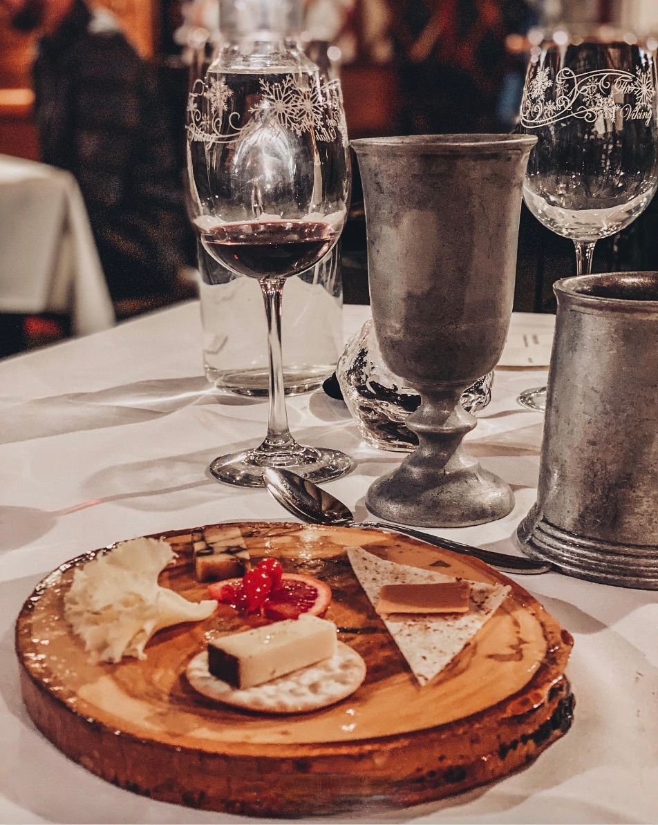 cheese platter on table