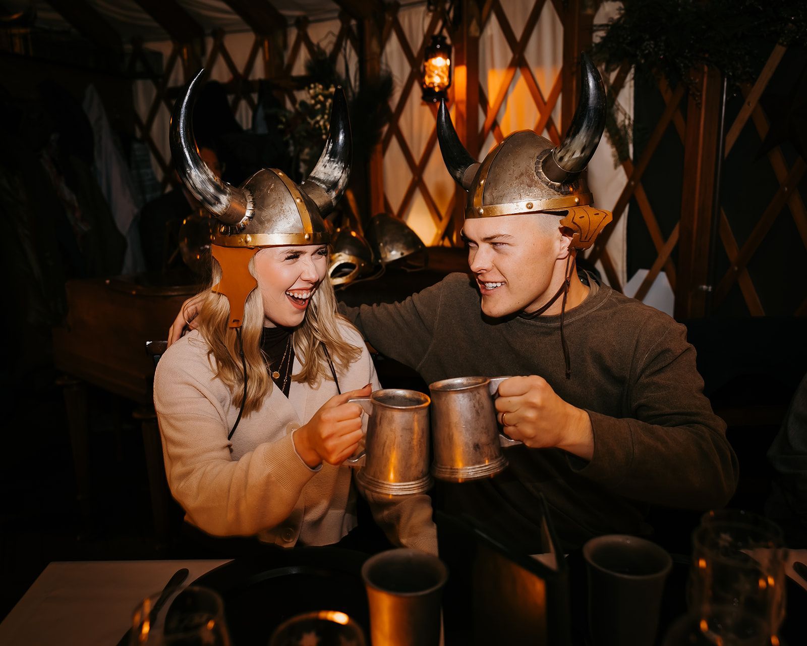 People drinking Glogg