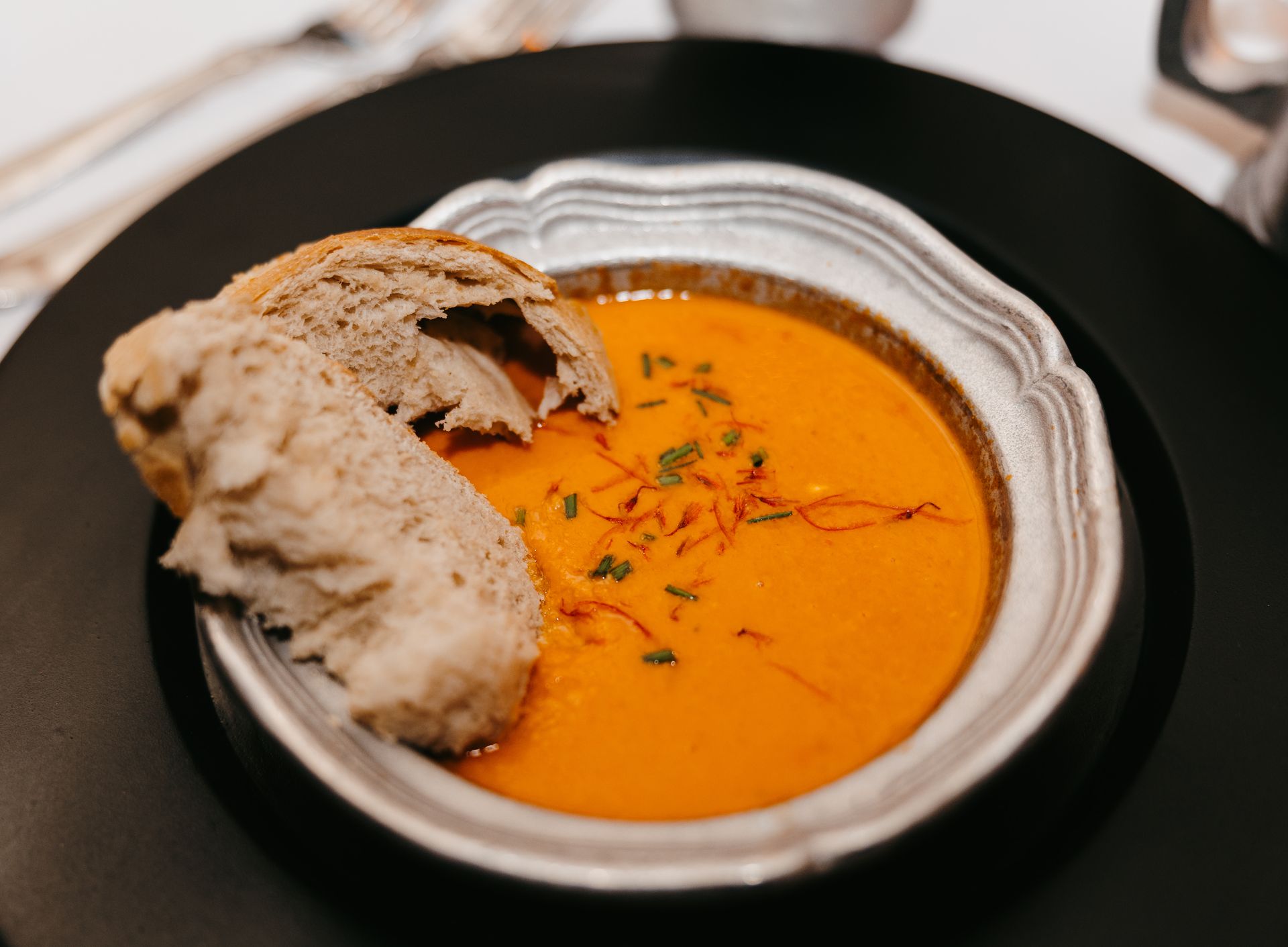 soup with bread