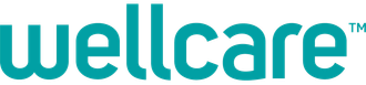 Wellcare logo in teal font.
