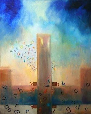 schilderij expressionistisch kleurrijk