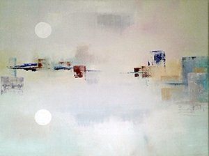 schilderij landschap stilte