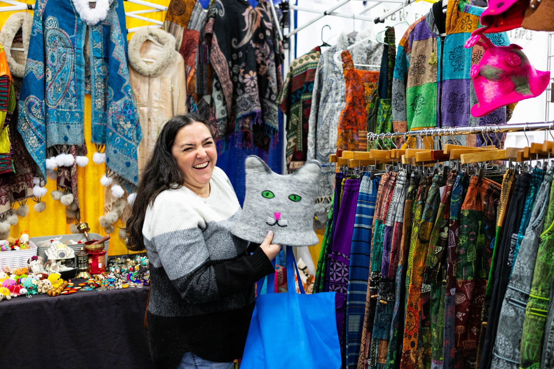 A vision of tibet sign hangs above a store