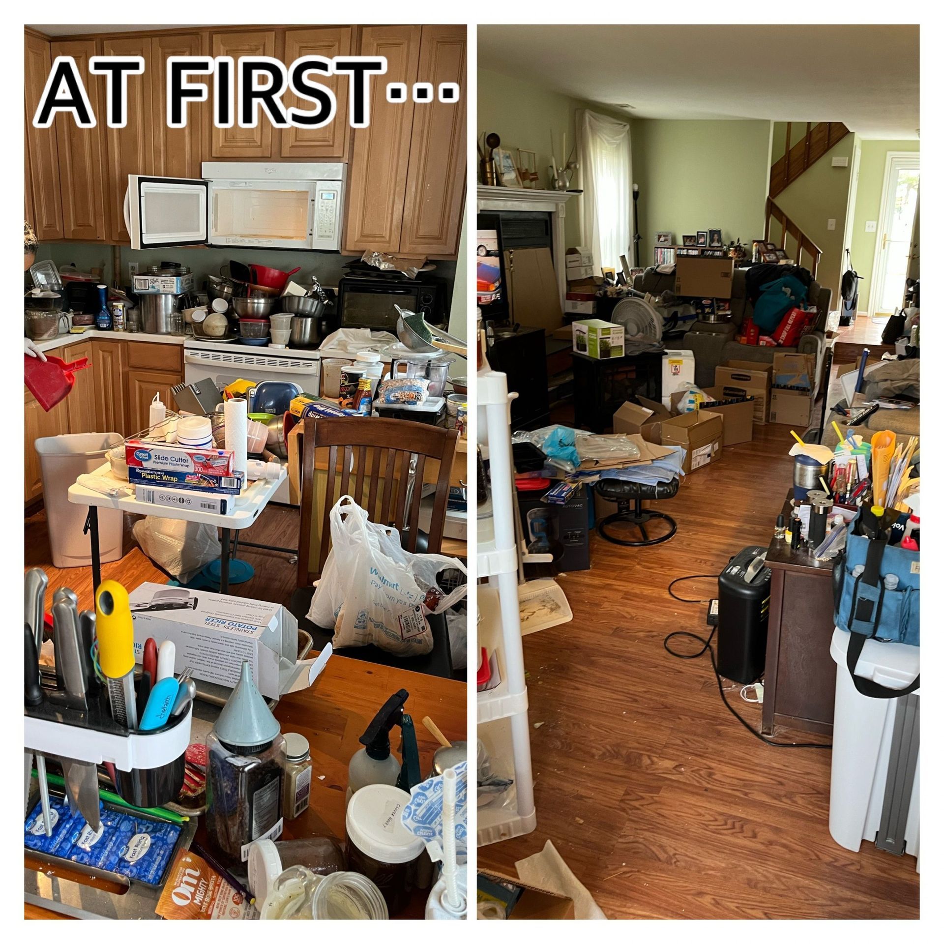 A before and after picture