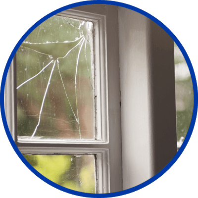 cracked window glass repair