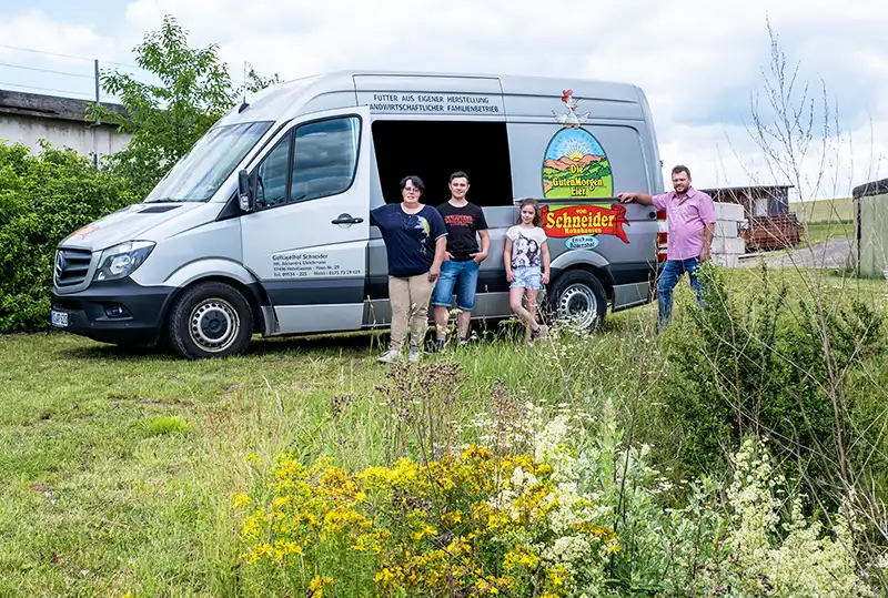 Guten Morgen Frischemobil beliefert Montag bis Mittwoch alle Märkte und Händler