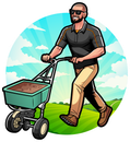 a man is walking with a wheelbarrow full of dirt .
