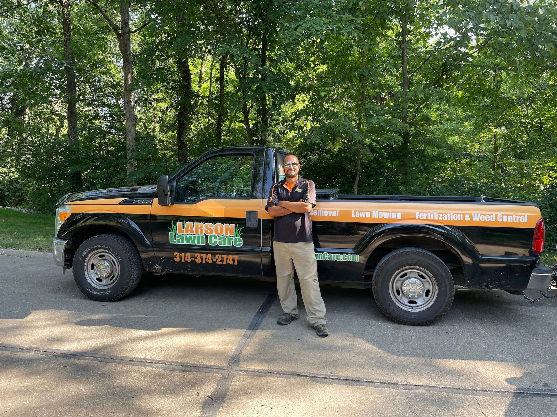 Larson Lawn Care Truck