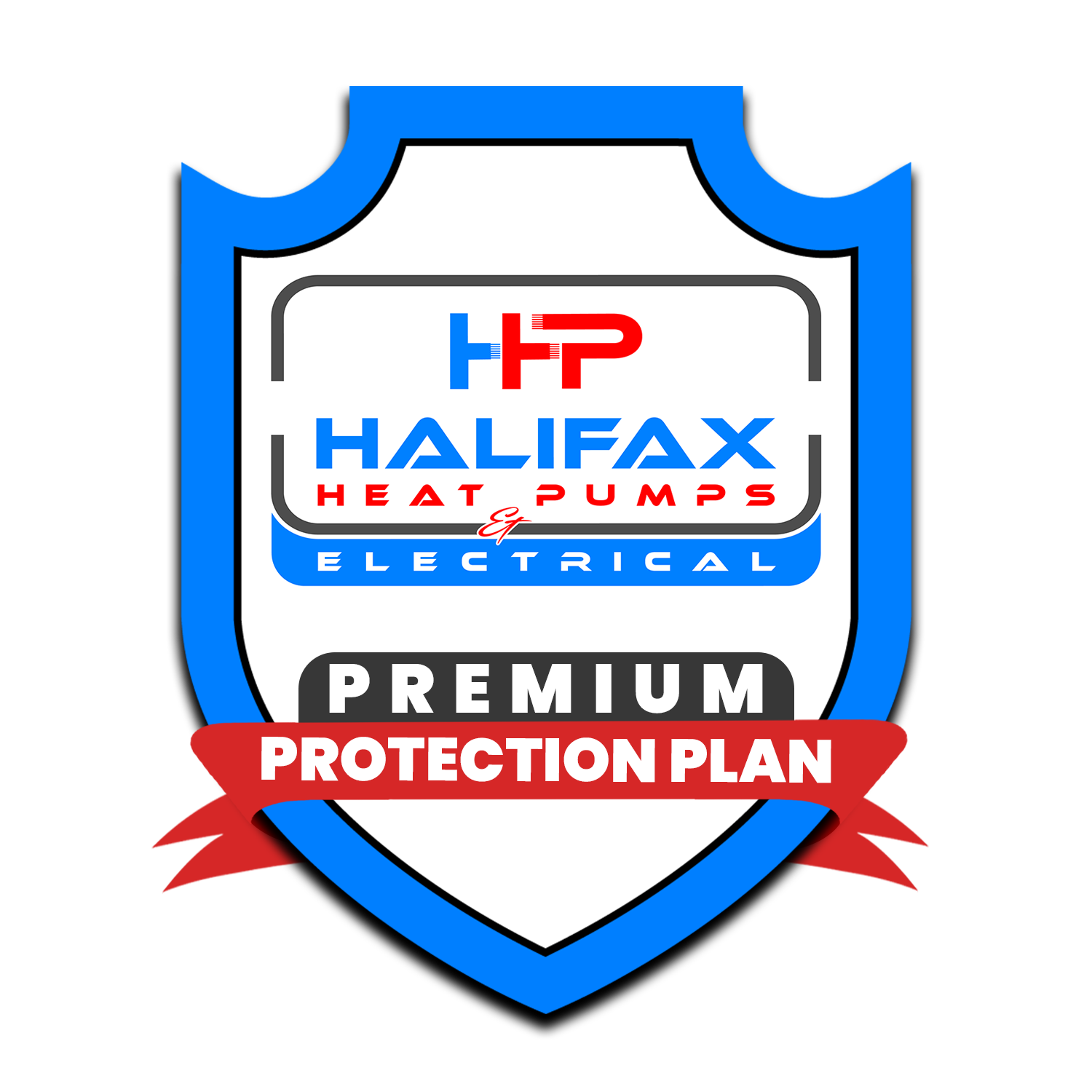 Blue shield logo for Halifax Heat Pumps & Electrical with