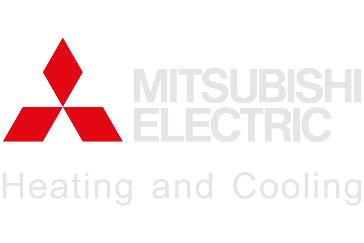 Mitsubishi Electric logo: Red diamond logo with the text