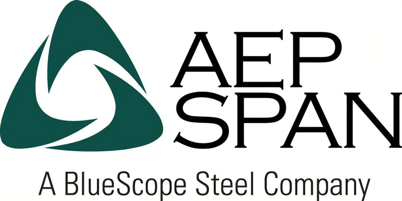 The logo for aep span a bluescope steel company