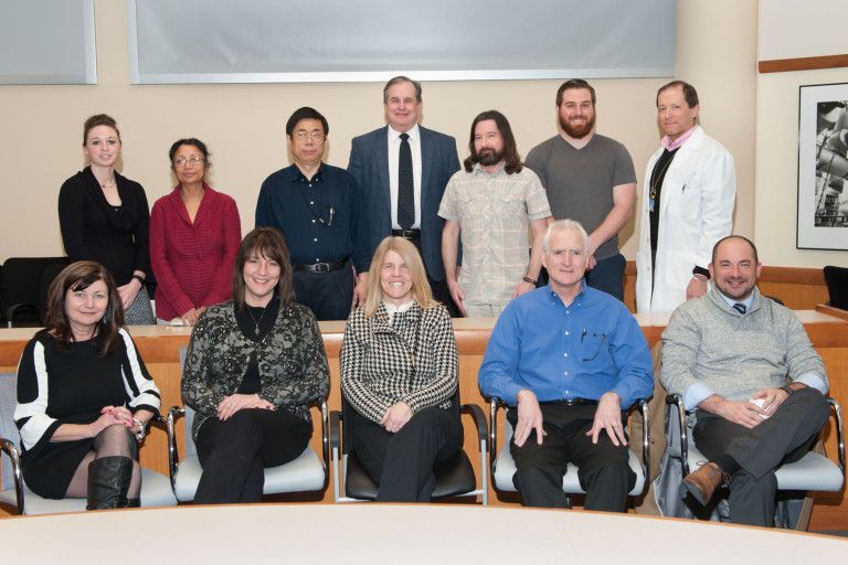 Dr. Tuohy and his team with Leigh Anne Best & Laura Frank, Coreen & Mike McGroarty from Nordonia Tire & Service, Billy Hillmuth | Brakes For Breasts