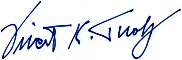 Signature from Vincent K. Tuohy, Ph.D. | Brakes For Breasts