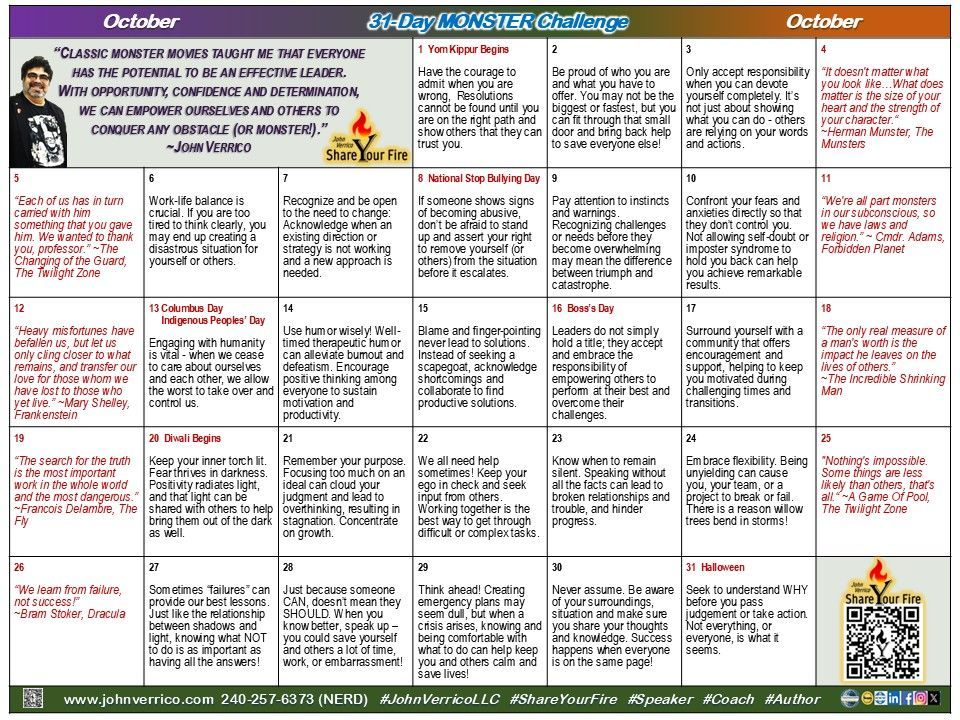30-Day Resilience Calendar