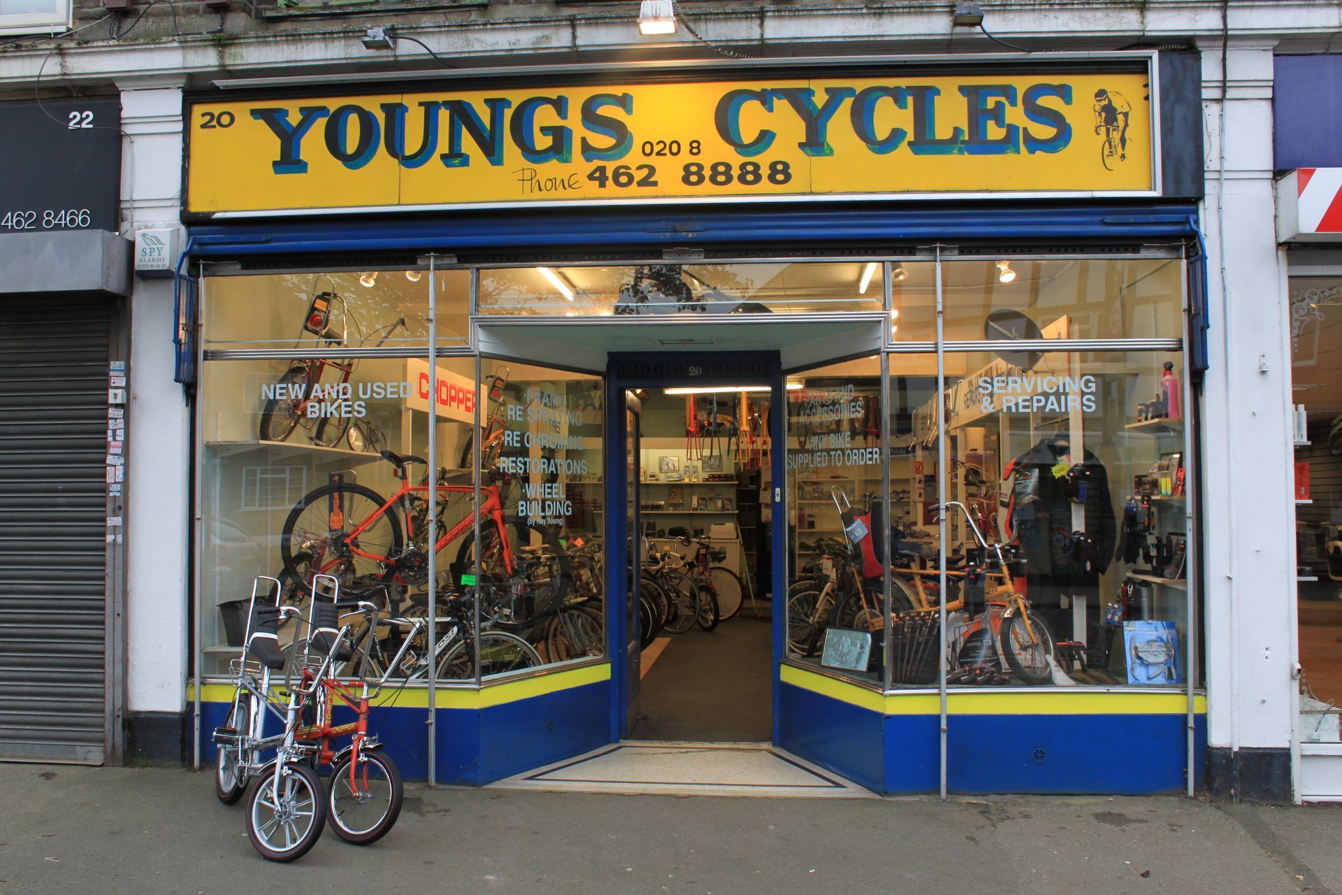 youngs cycles shop front