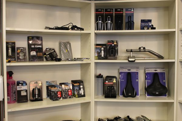 various bicycle accessories for sale