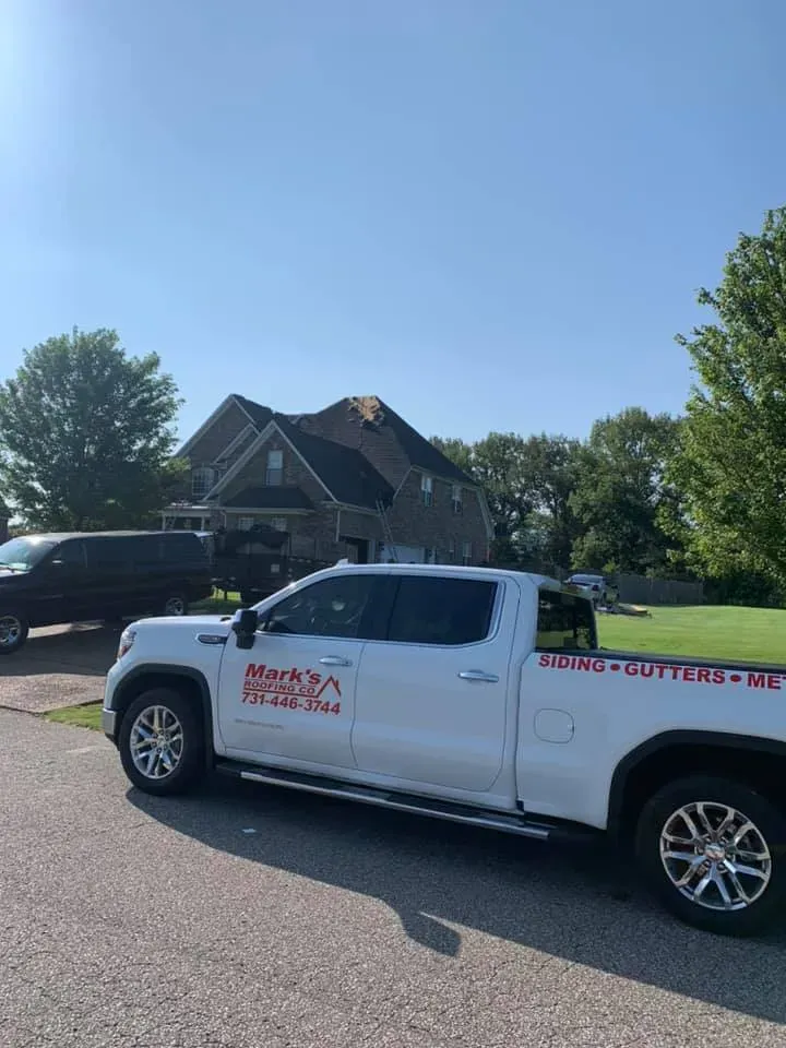 Business Pickup Truck — West TN — Mark’s Roofing Company