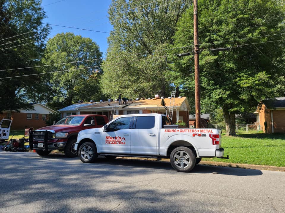 Mark's Roofing Truck — West TN — Mark’s Roofing Company