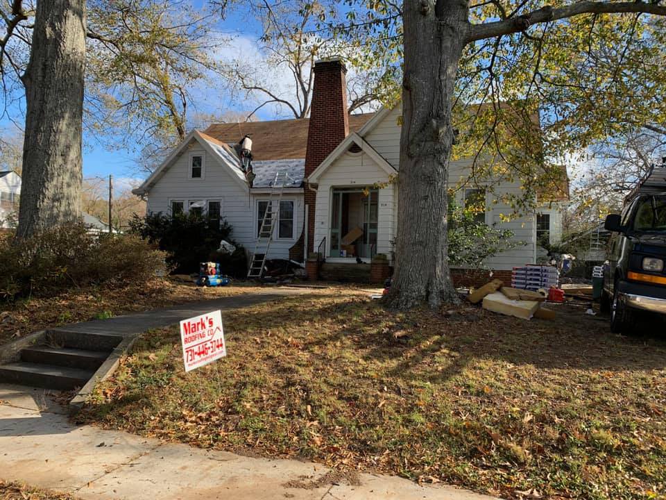 Roof Repair In Progress — West TN — Mark’s Roofing Company