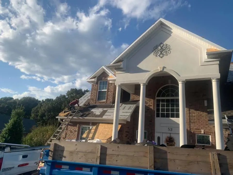 Repairing Roof Of Elegant House  — West TN — Mark’s Roofing Company