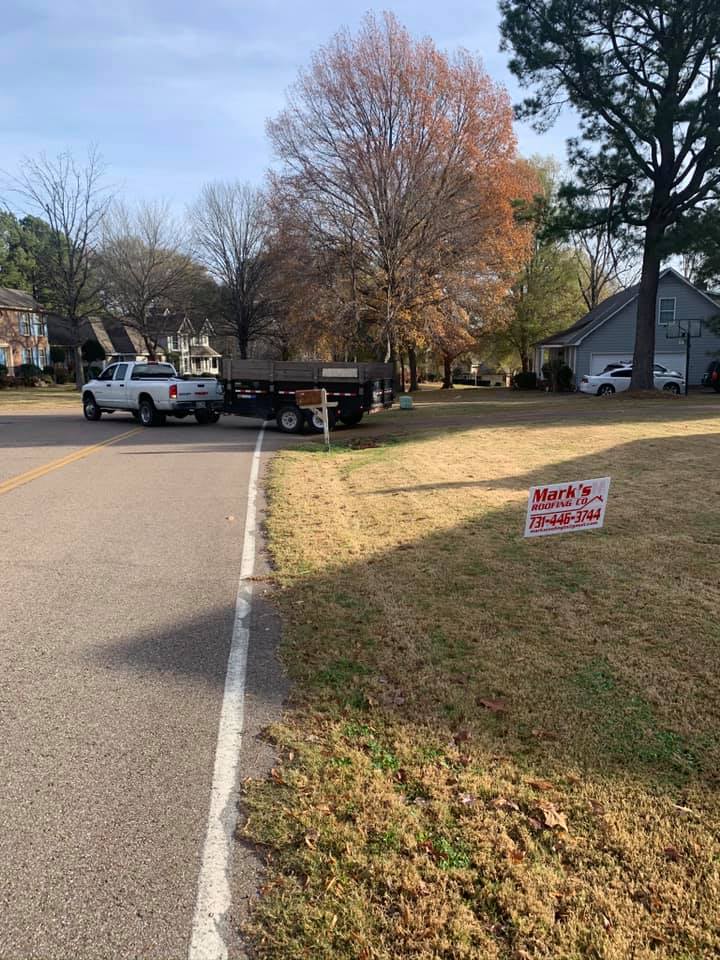 Lawn With Truck — West TN — Mark’s Roofing Company