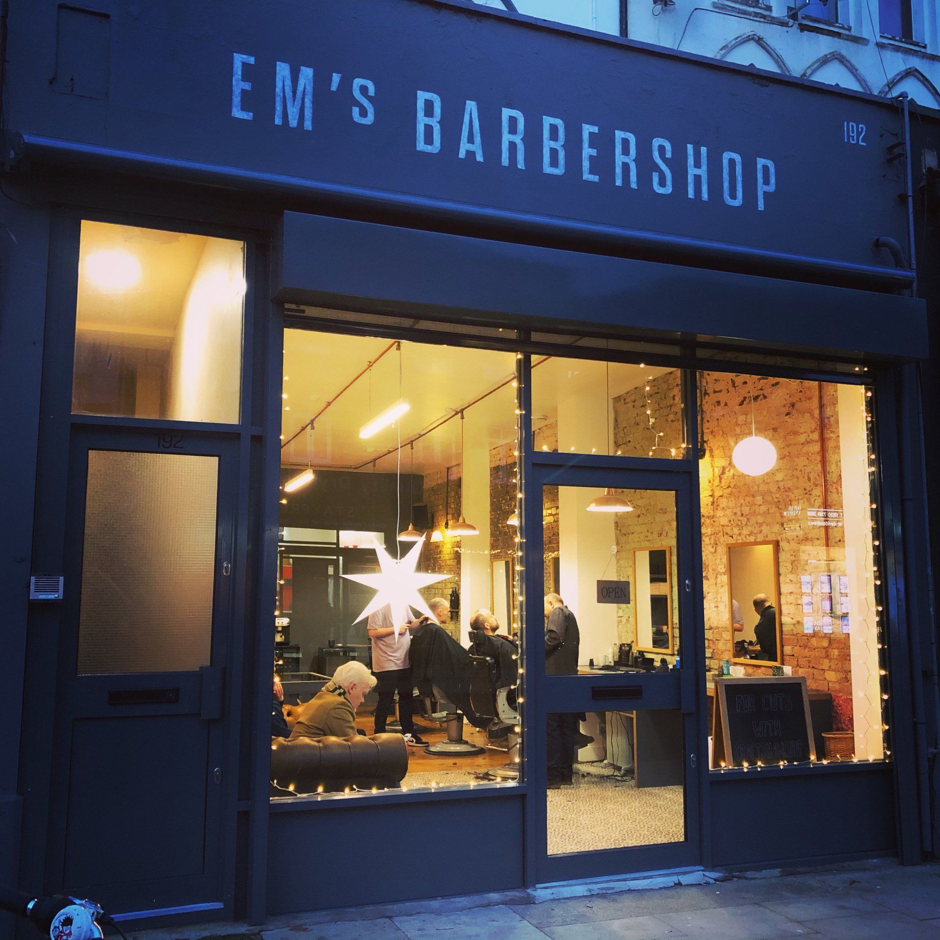 Em's Barbershop frontage, Stroud Green Road, N4 3RN