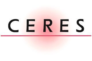 Auf weißem Hintergrund ist ein Logo für Ceres zu sehen.