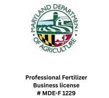 The maryland department of agriculture has a professional fertilizer business license.