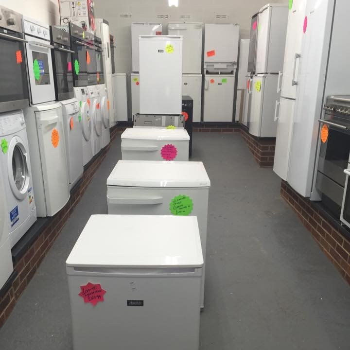 appliances in a store