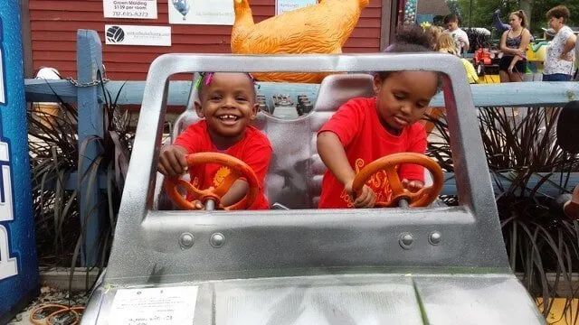 Kids Playing The Car Rides — York, PA — Sunshine Christian Daycare / Learning Center