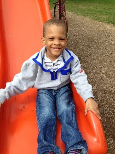 Boy In Slide — York, PA — Sunshine Christian Daycare / Learning Center