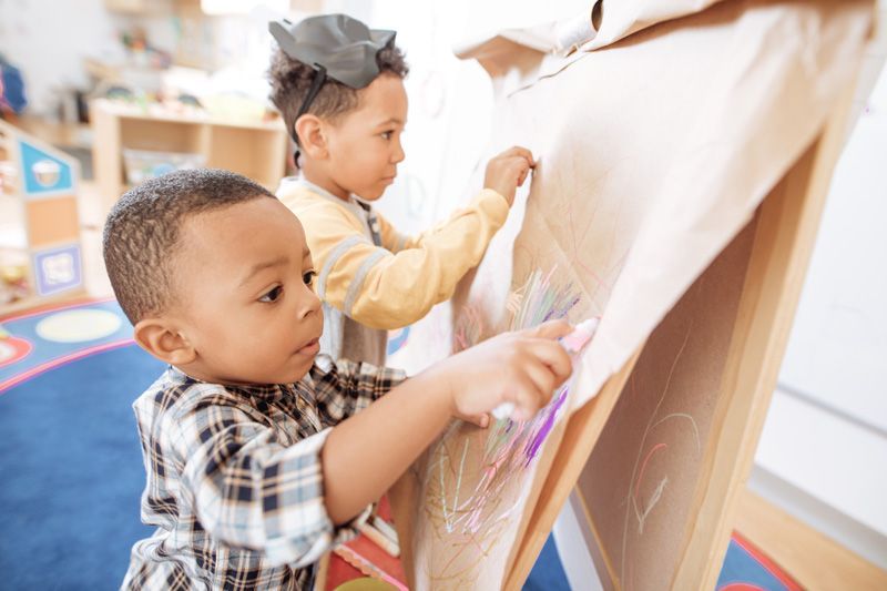 Kids Painting — York, PA — Sunshine Christian Daycare / Learning Center