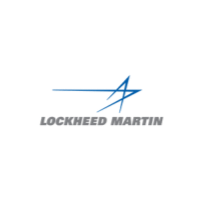 A logo for lockheed martin with a blue star
