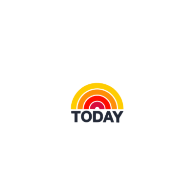 A logo for today with a rainbow in the middle