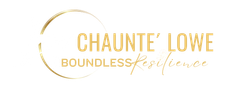 A logo for chaunte lowe boundless resilience