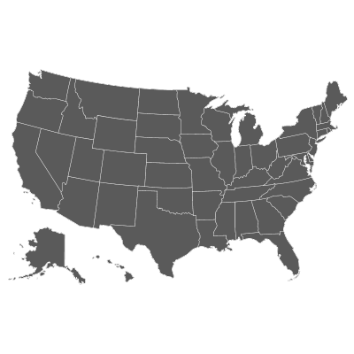 Conquest DSP service area map - programmatic ads across the US and Canada