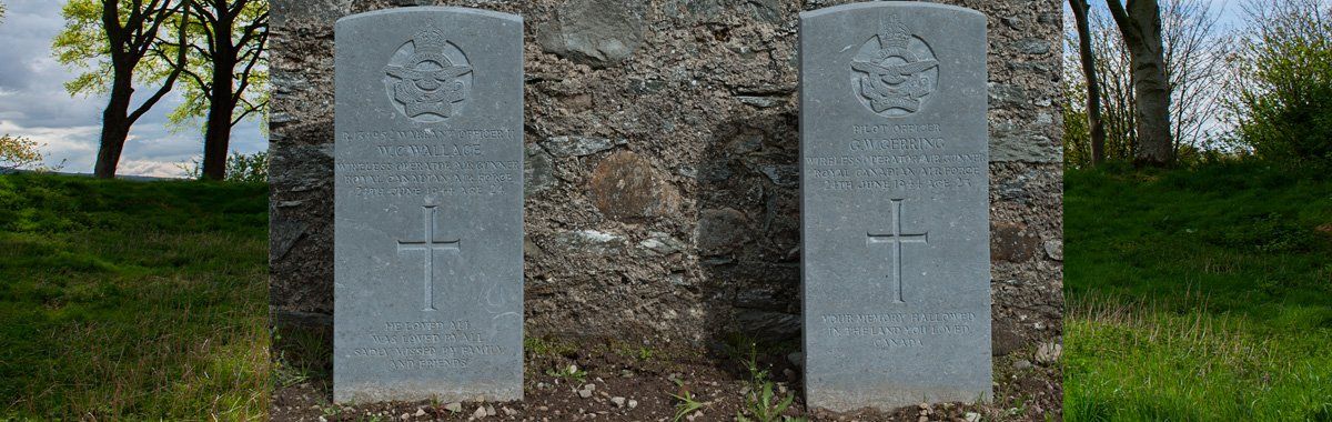 Photo of war graves at Ballykelly by Art Ward