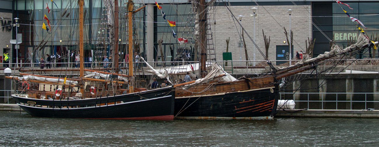 Sailing Ships at Belfast photograph by Art Ward