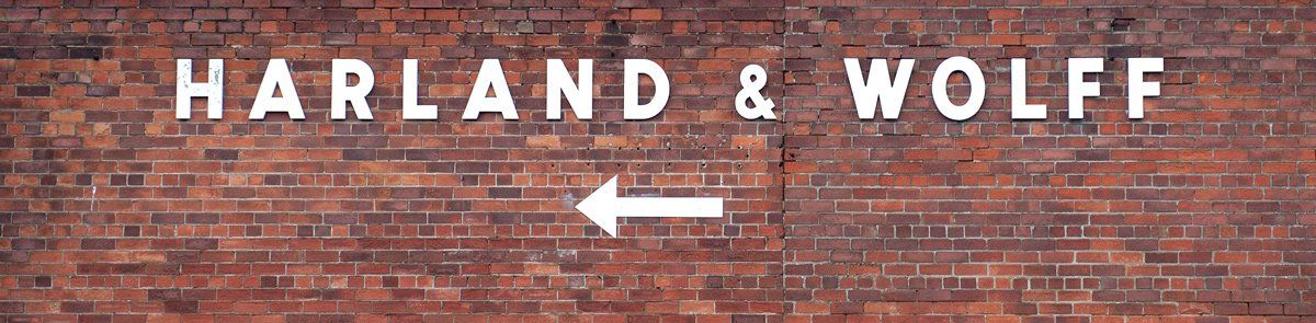 Harland & Wolff brick wall photograph by Art Ward