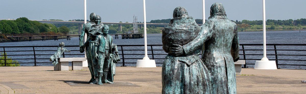 Photo of Derry Emigration Sculpture by Art Ward ©