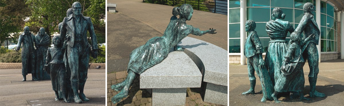 Photo of Derry Emigration Sculpture by Art Ward ©