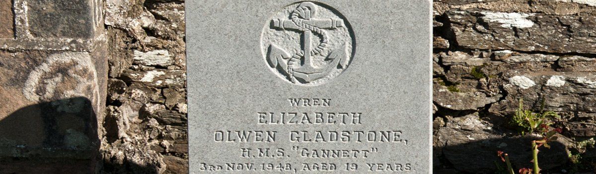 Photo of Elizabeth Gladstone grave by Art Ward