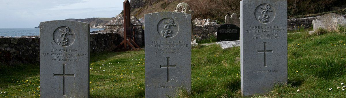 Photo - HMS Viknor graves by Art Ward