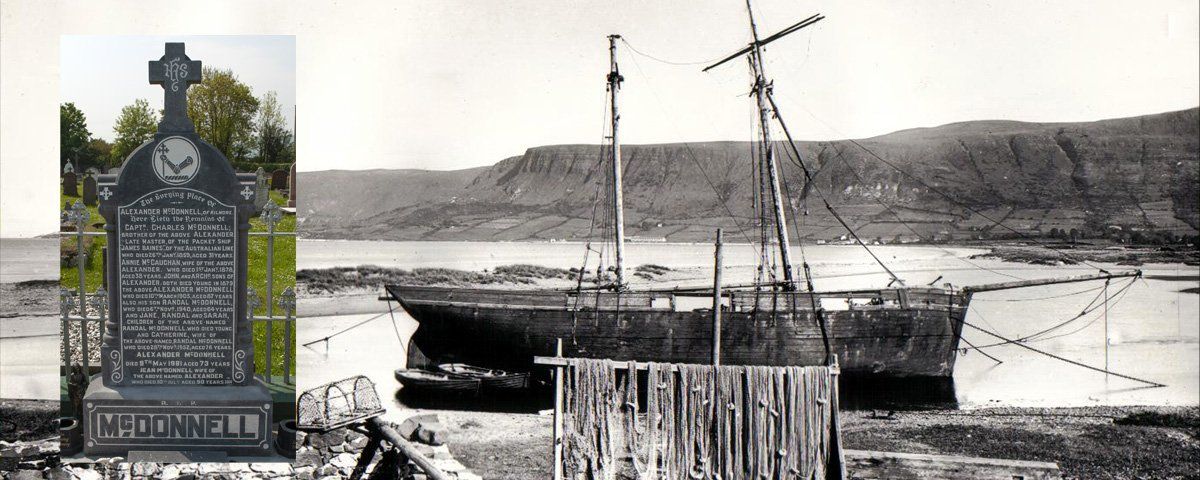 Old photo of Waterfoot harbour